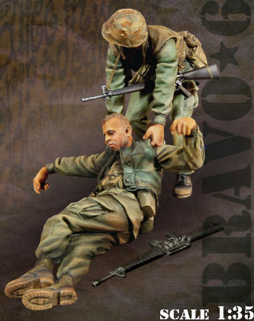 Bravo6 1/35 Round the Corner Vol.3 USMC Soldiers w/M16A1 2 figures