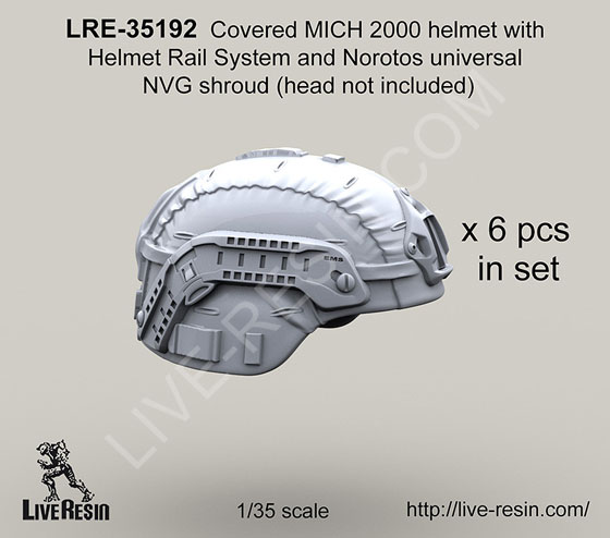 6 sets Live Resin 1/35 Airframe Helmet Set without Helmet Cover & Head 