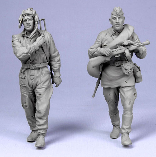 2 Figures Details about   1/35 Resin Figures Model WW2 Finnish Tank Crew 
